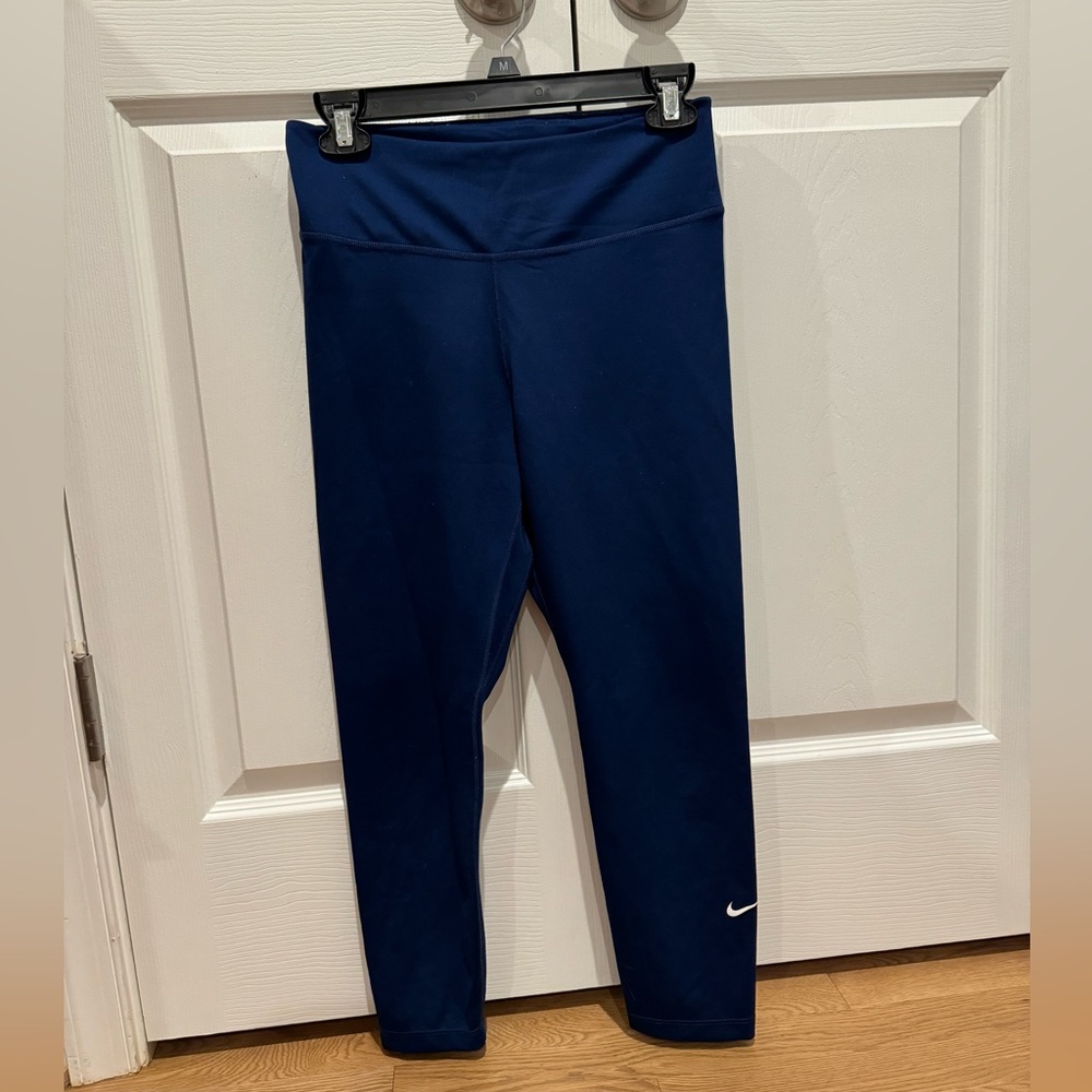 Nike leggings in royal blue. Size medium.